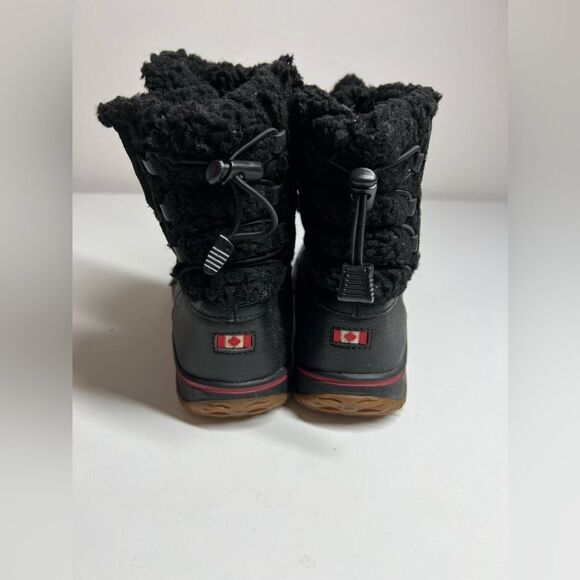 Pajar Women's Boots Black Leather Insulated Waterproof Winter Bootie US 7 - Picture 2 of 10